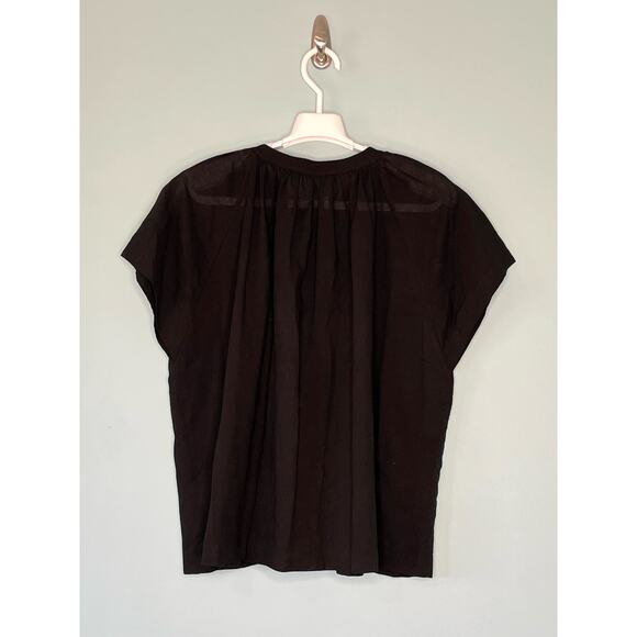 Jenni Kayne Black Willow Blouse Button Front Relaxed Fit Size Medium - Picture 6 of 11